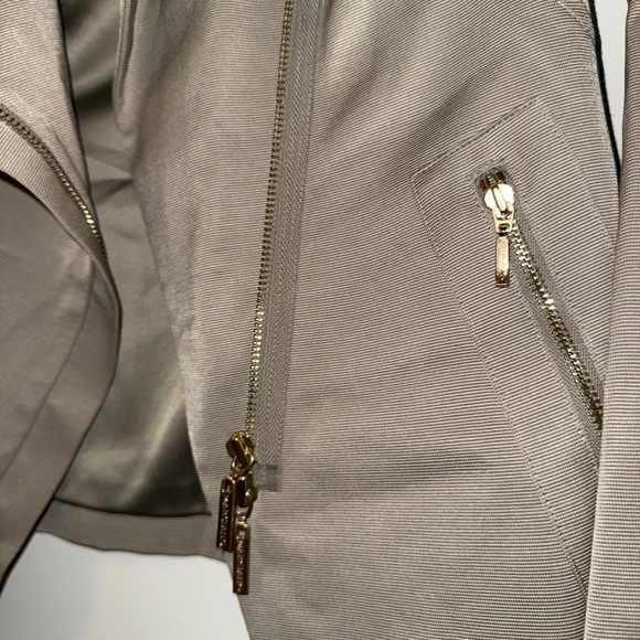 Guess by Marciano Zip Blazer Jacket in Taupe - Picture 3 of 4